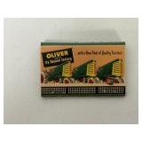 Oliver Matchbook with Tractor Graphics from Illino