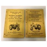(2) Massey-Harris Service Manual/Parts List 101
