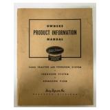 Ford Tractor Owners Product Information Manual