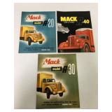 (3) Mack Brochures-A-20/A-30/A-40