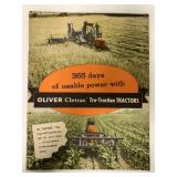 Oliver Cletrac Tru-Traction Tractors Brochure