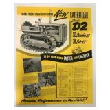 Caterpillar Diesel D2 Tractor Mailer Poster