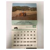1958 Allis-Chalmers Farm Record Calender