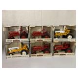 (6) 1/16 Ertl Farmall & International Cub Tractors