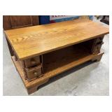 coffee table made w/sewing machine drawers
