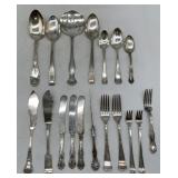 18 silver-plated utensils