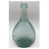 Aqua Tree and Wheat Calabash Bottle