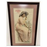 Elaine Coca-Cola Framed Advertisement