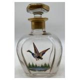 hand painted mallard duck decanter