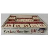 Tin L&M Cigarette Tray w/ Empty L&M Boxes