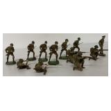 lot of German made composition soldiers