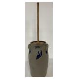 Clark & Fox Athens blue decorated butter churn