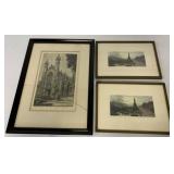 Theodore Diedricksen Dwight Hall-Yale etching