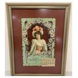 Framed 1907 I Buxbrum Clothing Calendar