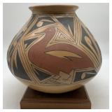 Nicolas Silveira signed pottery jar