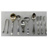 9 sterling utensils