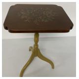 L. Hitchcock stenciled candlestick side table