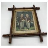 framed Little Brothers Currier & Ives print