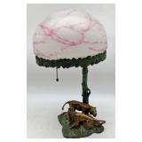 Lion figures lamp