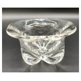 Orrefors Sweden Pinched Base art glass bowl