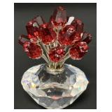 Swarovski The Vase of Roses 2 1/2" X 2 1/2"