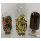 3 Inverted Apothecary Jars Royal Garden Tea