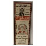 Framed Irving the Magician & Co. Poster