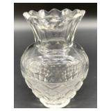 small cut glass vase