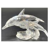 1990 Swarovski The Dolphins 3" X 5"