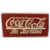 Chalk Drink Coca Cola In Bottles Sign
