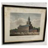 framed The State House in Philadelphia 1776