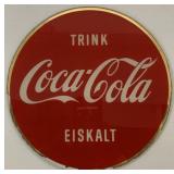 German Coca-Cola Reverse Glass Sign