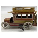 double decker bus key wind penny toy