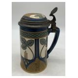 Mettlach art nouveau beer stein