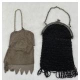 mesh and beaded purses