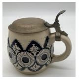small cobalt decorated stein