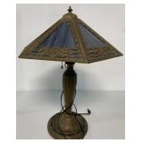 slag glass lamp