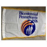 2 1976 bicentennial flags