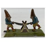 Johann Meier gnomes sawing penny toy