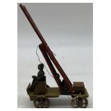 Fischer ? fire brigade ladder truck penny toy