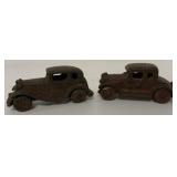 cast iron coupe and Austin sedan