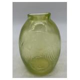vaseline hand blown eagle snuff jar