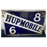 Hupmobile 6  8 double sided porcelain sign