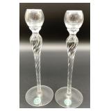 pair of Lenox Aria candlesticks