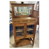 Mission Style oak two shelf bookcase,