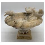 table top alabaster bird bath