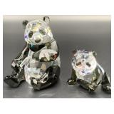 Swarovski Endangered Widelife Pandas 3" X  3"