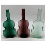 3 violin bottles