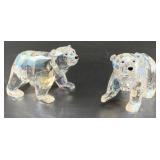 Swarovski Polar Bear Cubs  2 1/2 X 3"