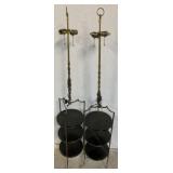 Mid Century Modern 3 shelf floor lamps